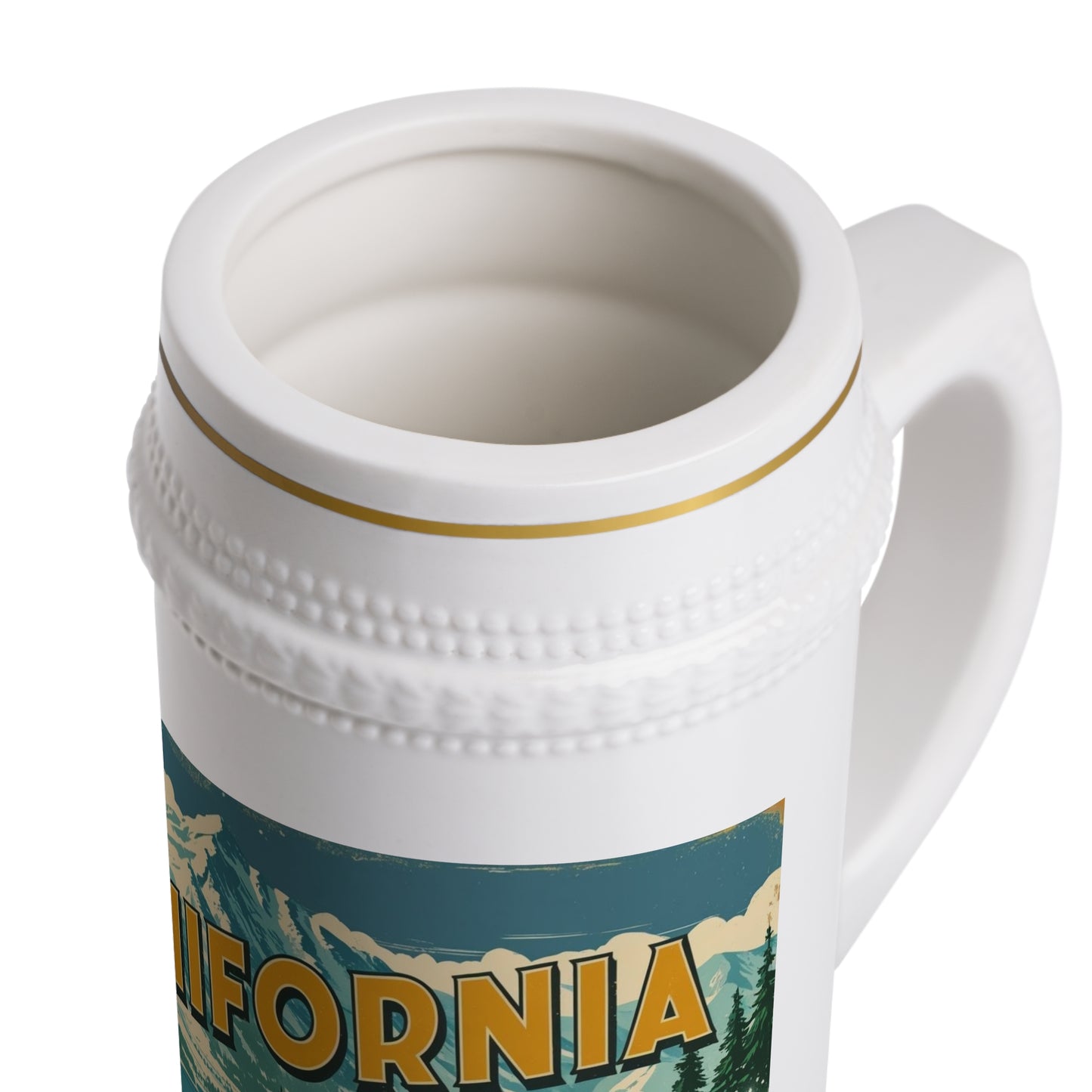 California Ski Beer Stein