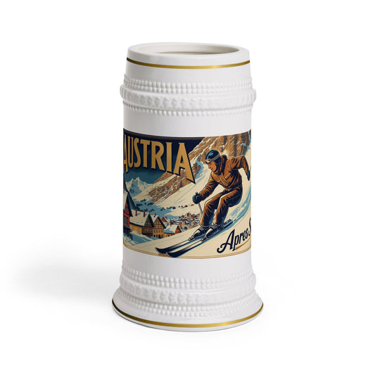 Austrian Ski Beer Stein