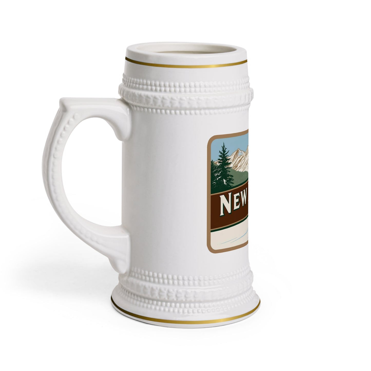 New Hampshire Ski Beer Stein