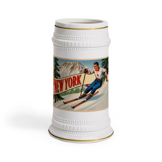 New York Ski Beer Stein