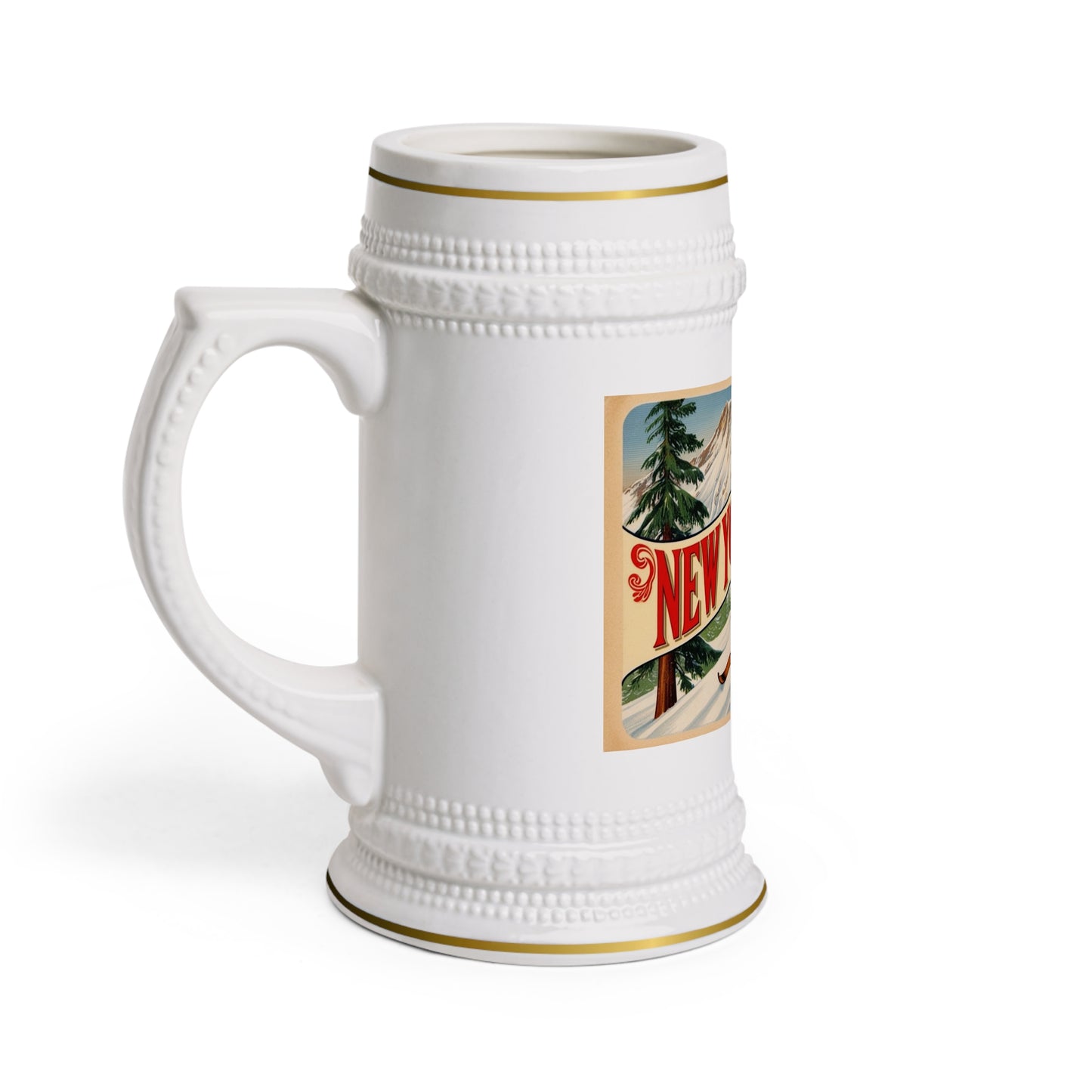 New York Ski Beer Stein