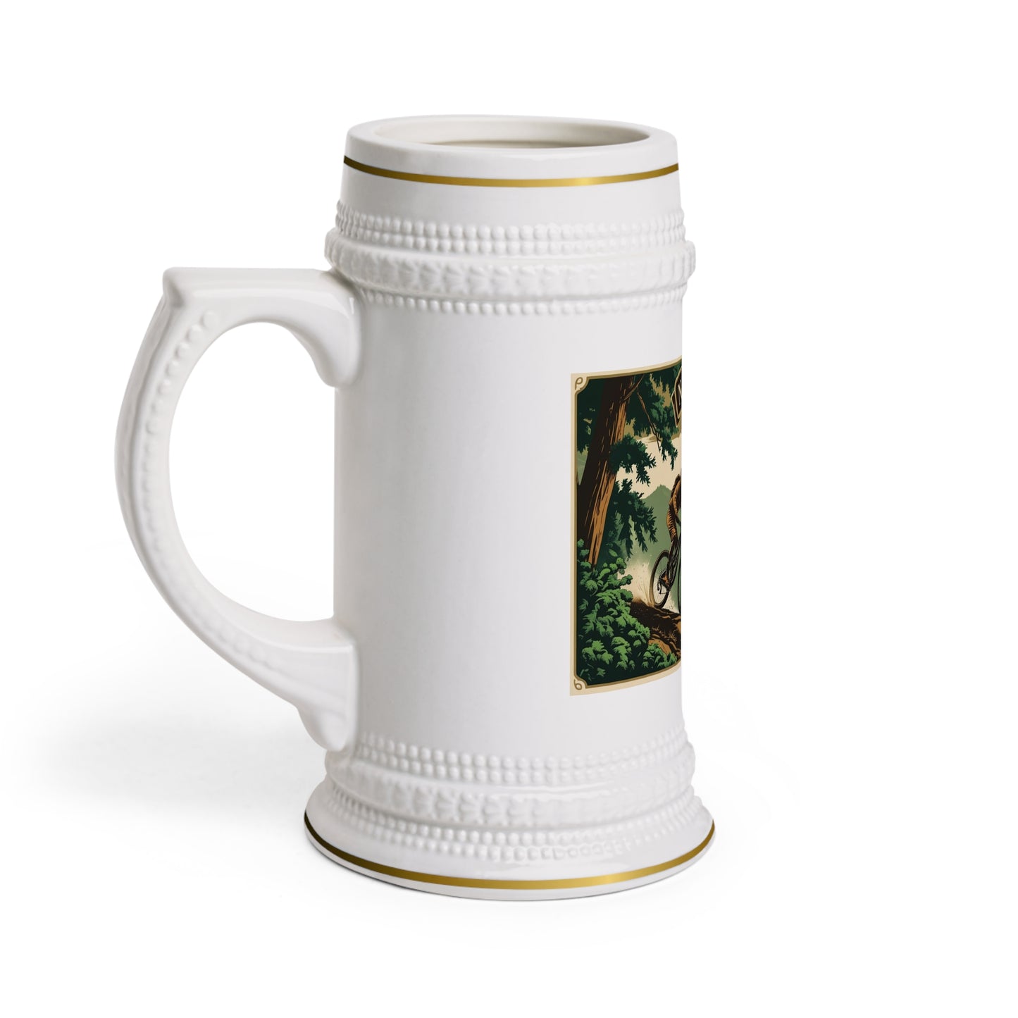 New Hampshire Mountain Biking Beer Stein