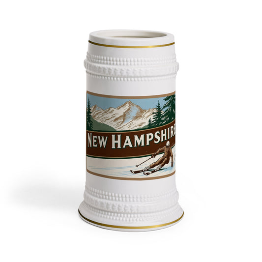 New Hampshire Ski Beer Stein