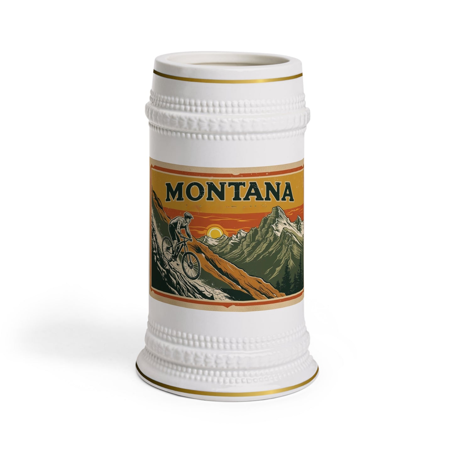 Montana Mountain Bike Beer Stein