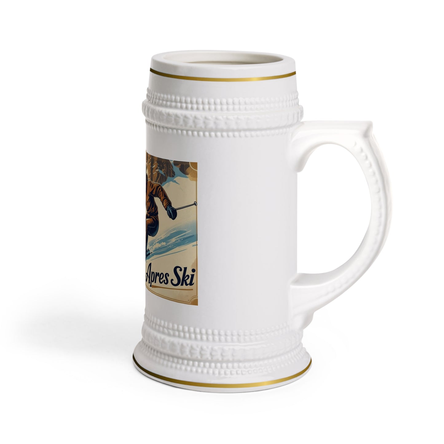 Austrian Ski Beer Stein