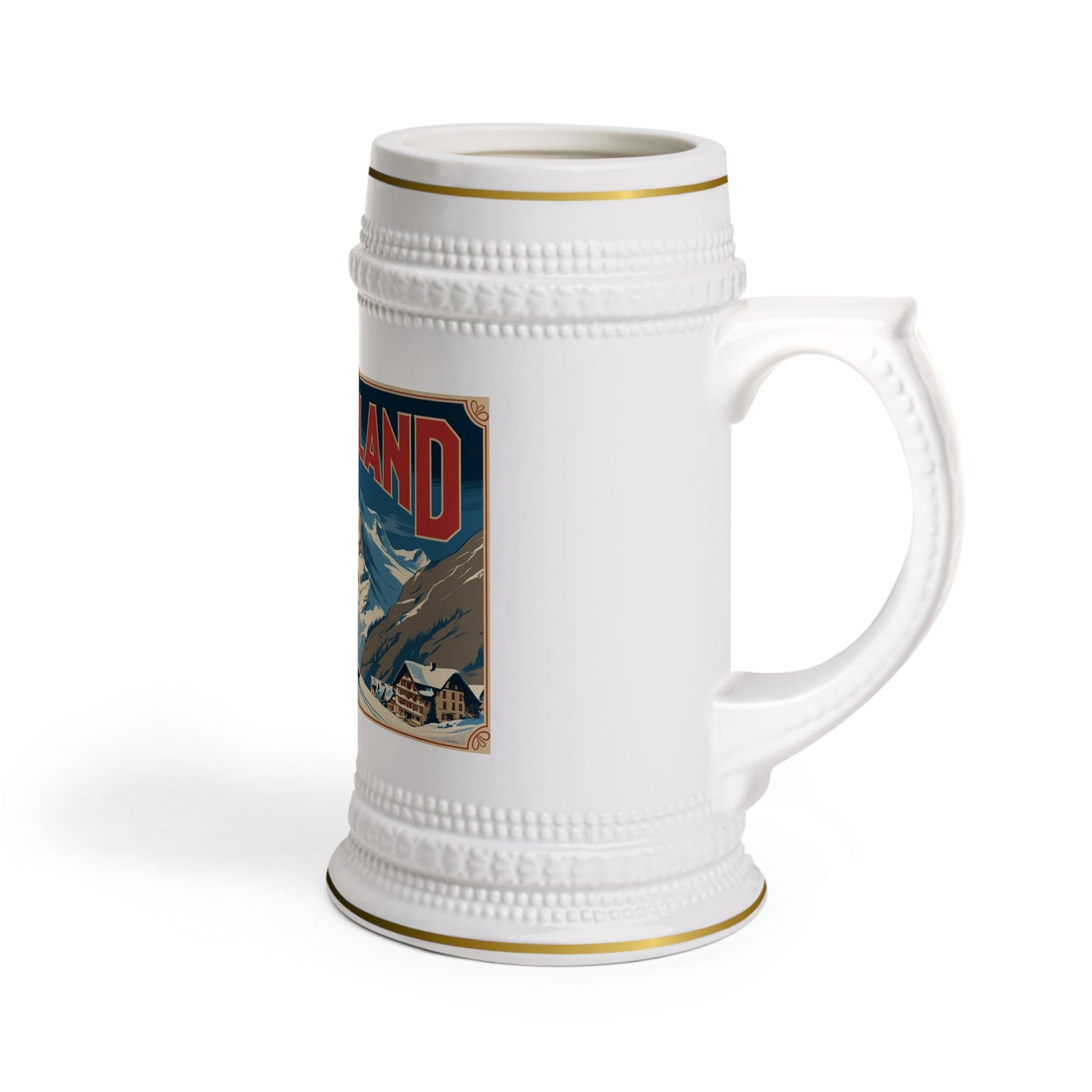 Switzerland Ski Beer Stein