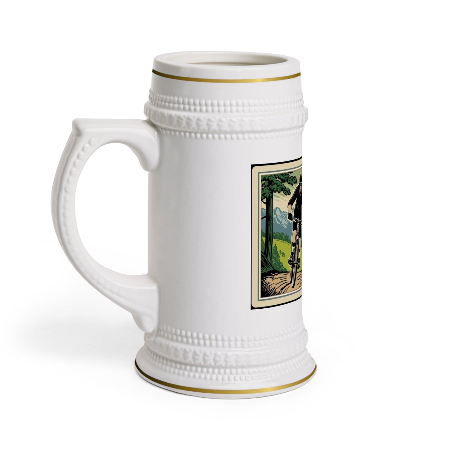 Vermont Mountain Bike Beer Stein