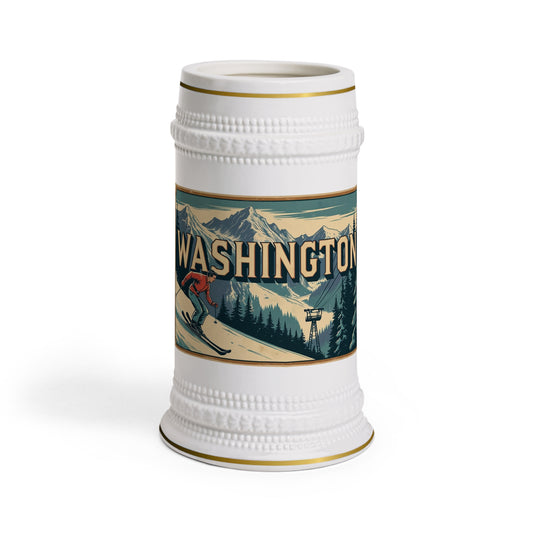 Washington Ski Beer Stein