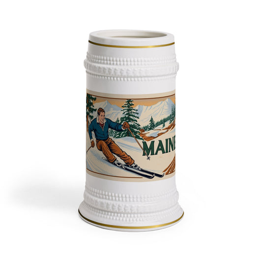 Maine Ski Beer Stein
