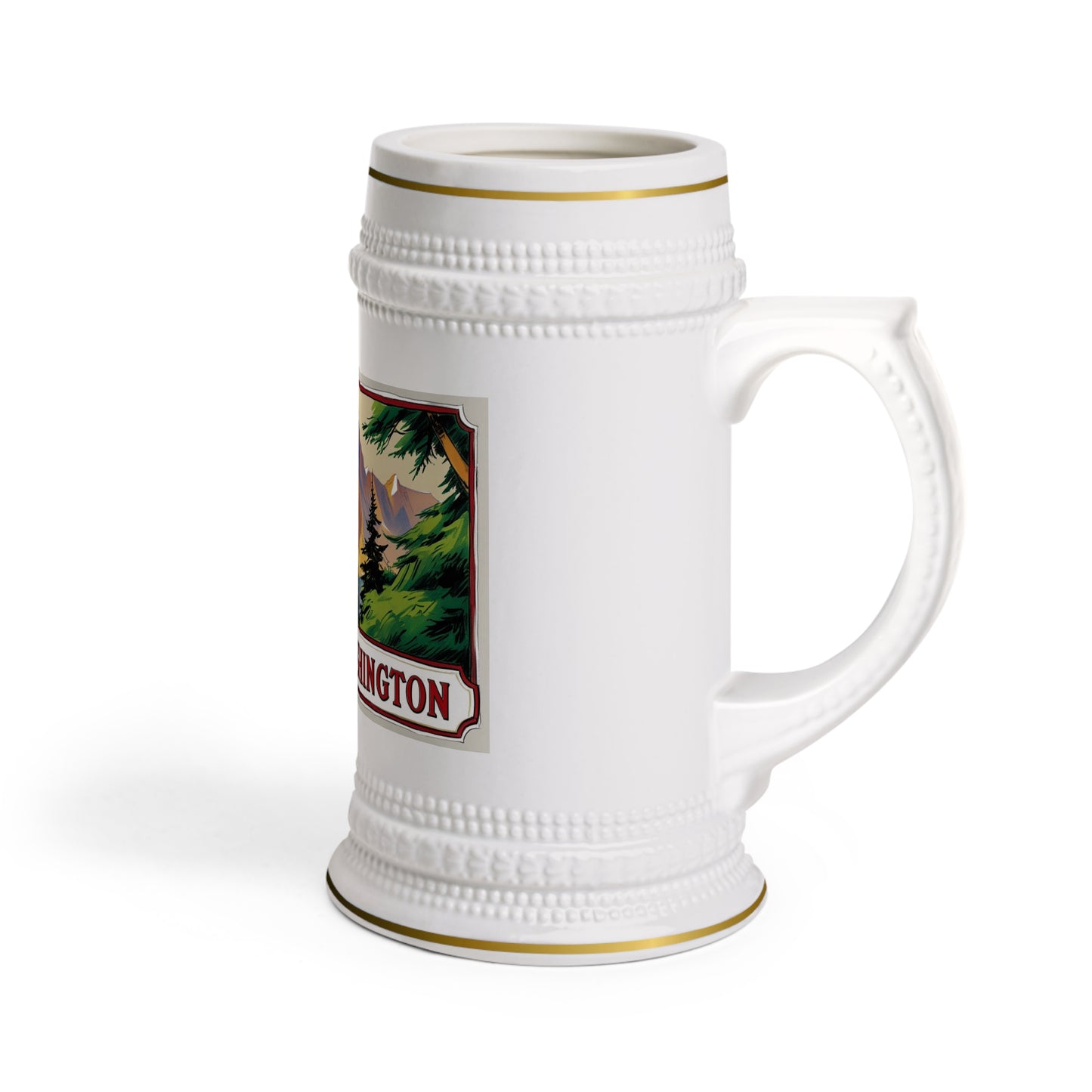 Washington Mountain Bike Beer Stein
