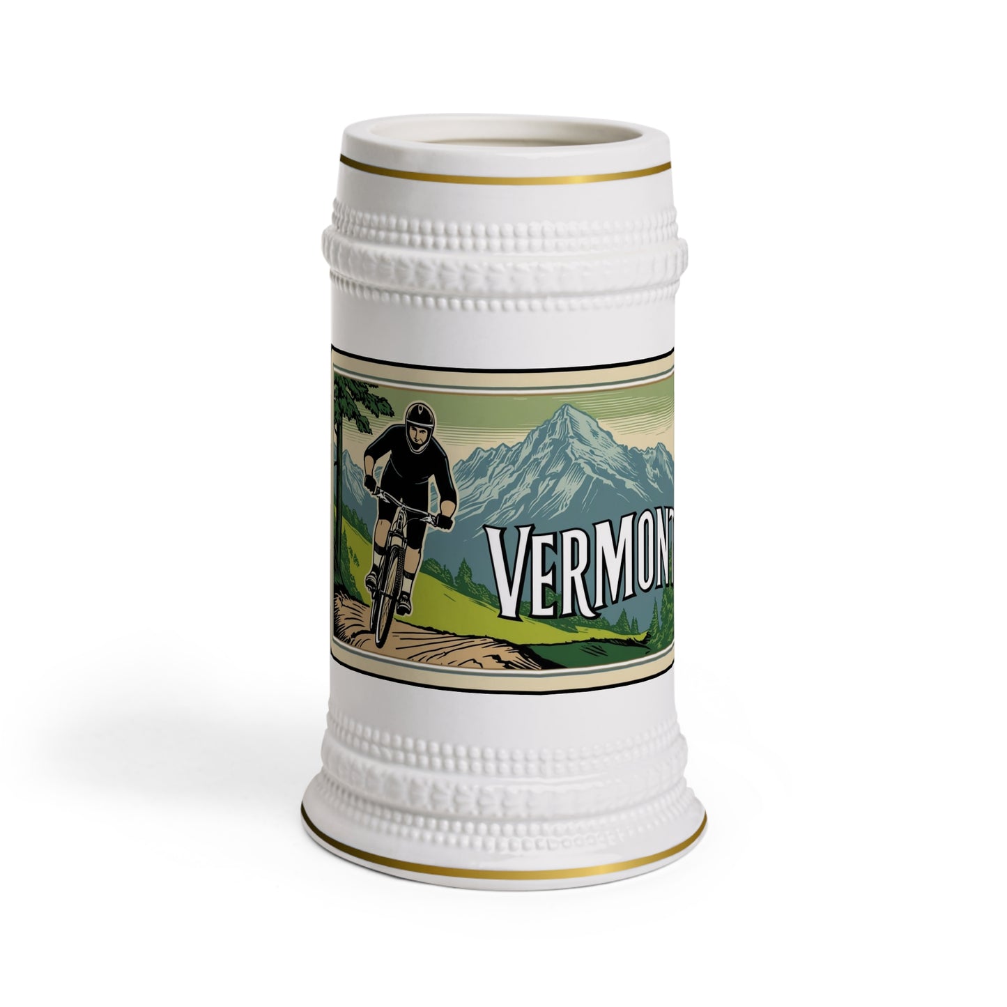 Vermont Mountain Bike Beer Stein