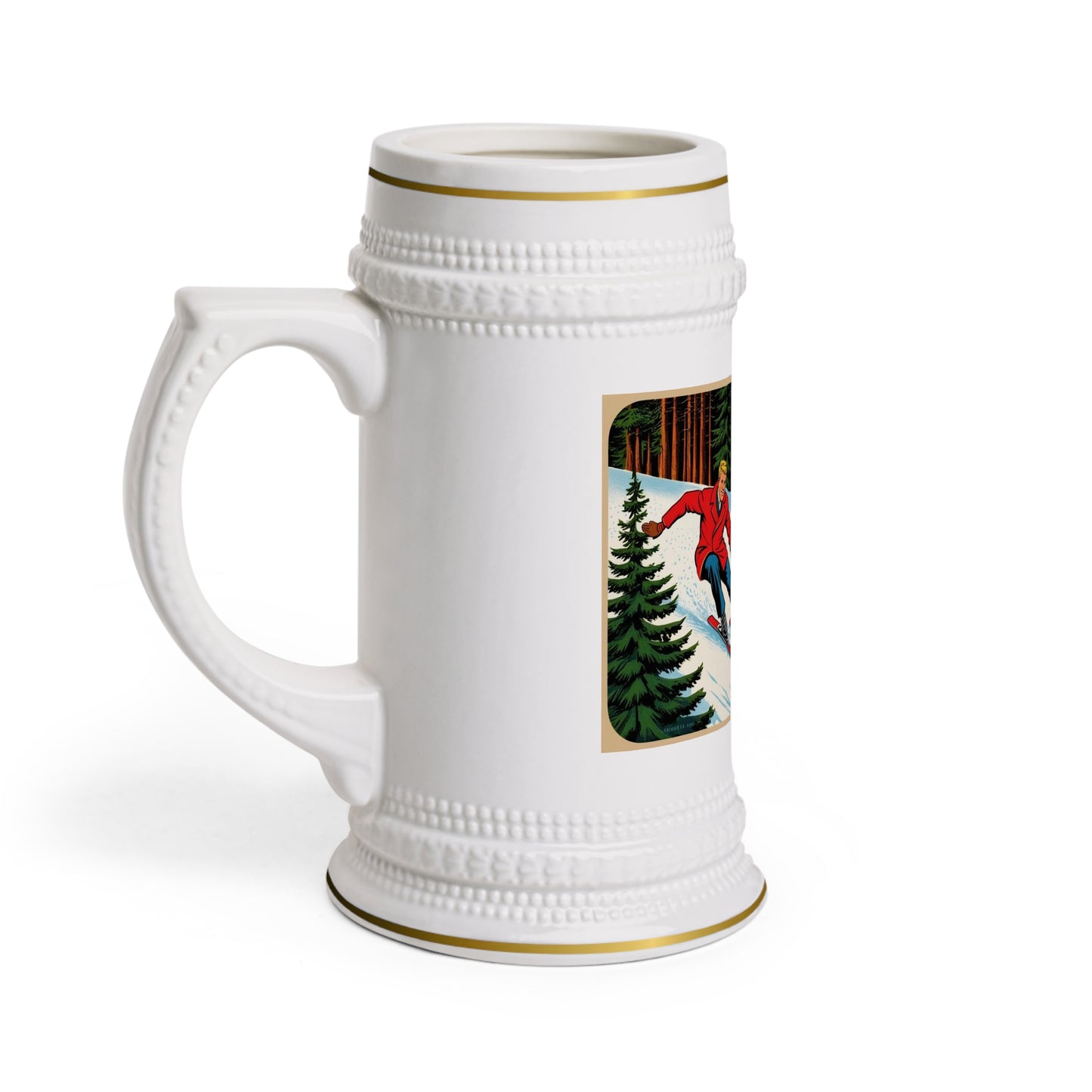 Canada Ski Beer Stein