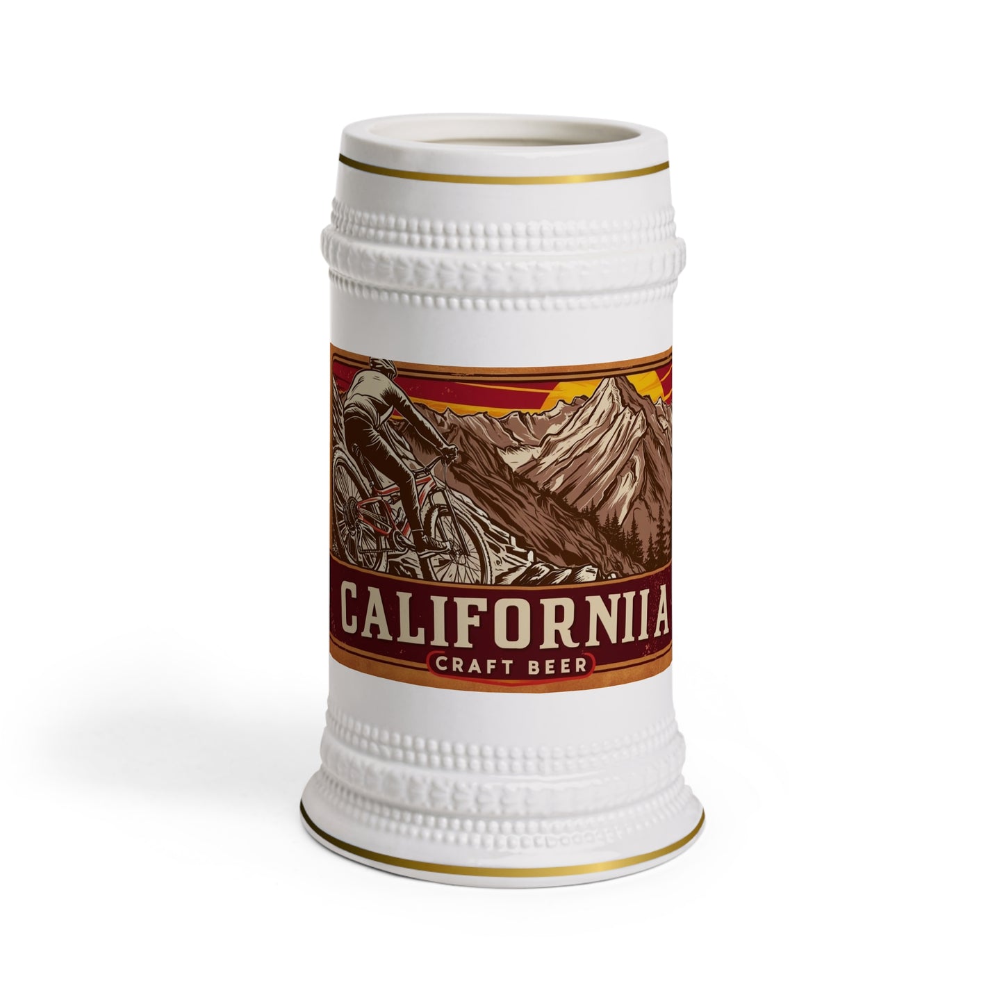 California Mountain Bike Beer Stein